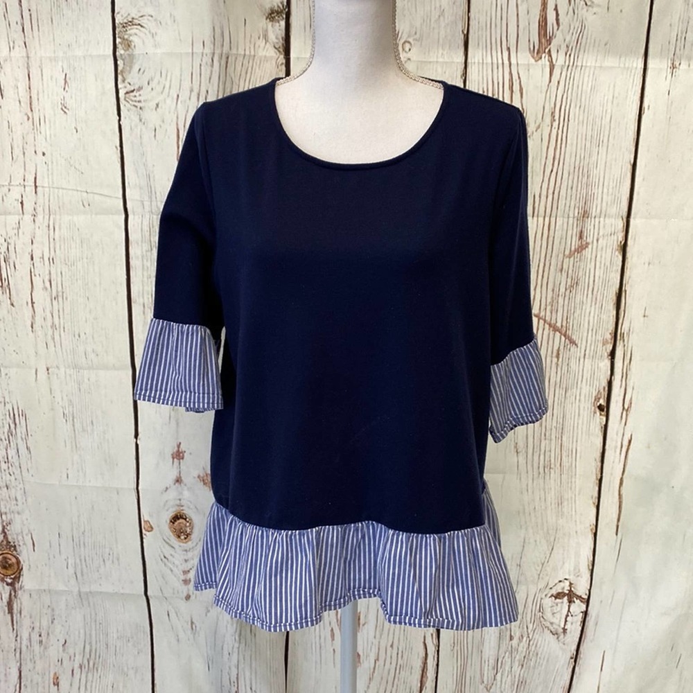 Pleione Navy Top